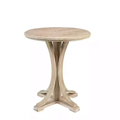 Online Kirklands Home Natural Wood Pedestal Martha Stewart Accent Table