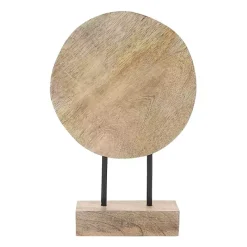 Discount Kirklands Home Natural Wood Pinwheel Figurine Tan