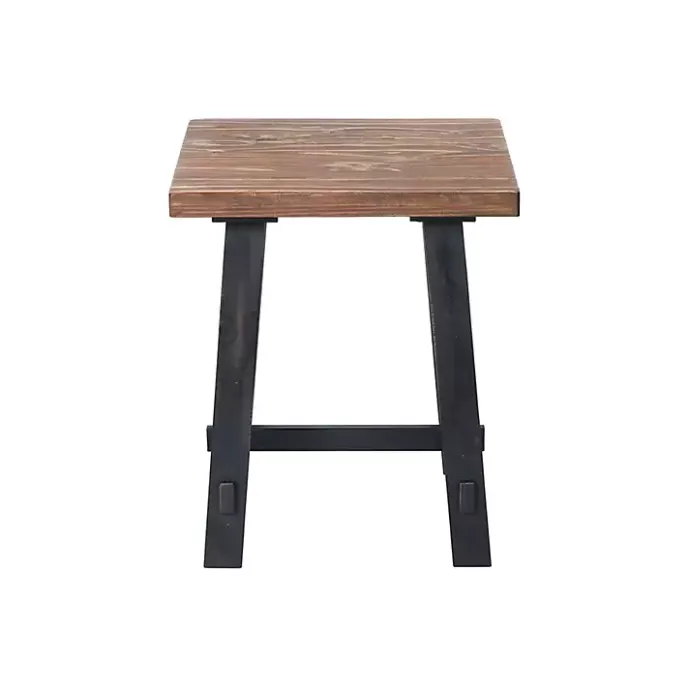 Clearance Kirklands Home Natural Wood Sawhorse Accent Table