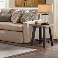 Clearance Kirklands Home Natural Wood Sawhorse Accent Table