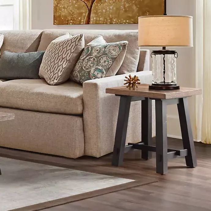 Clearance Kirklands Home Natural Wood Sawhorse Accent Table