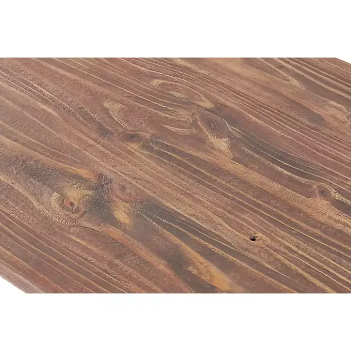 Clearance Kirklands Home Natural Wood Sawhorse Coffee Table, 42x24 in. Tan