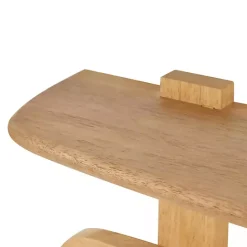 Clearance Kirklands Home Natural Wood Wall Shelf with Hooks