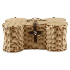 Sale Kirklands Home Natural Woven Bone Shaped Basket, 24 in. Tan