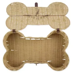 Sale Kirklands Home Natural Woven Bone Shaped Basket, 24 in. Tan
