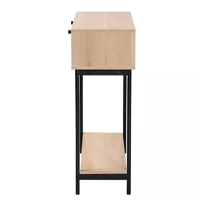 Sale Kirklands Home Natural Woven Rat 2-Drawer Console Table Tan