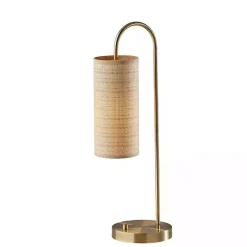 Discount Kirklands Home Natural Woven Shade Malina Table Lamp Tan