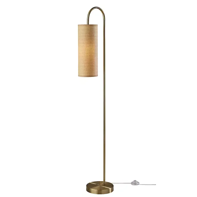 Hot Kirklands Home Natural Woven Shade Malina Floor Lamp Tan