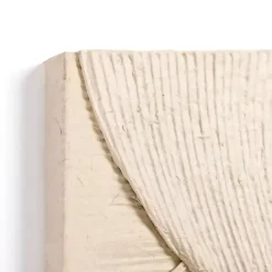 Kirklands Home Natural Wrapped Jute Wall Plaque Tan