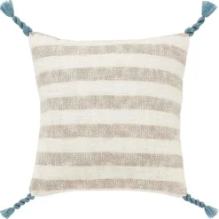 Hot Kirklands Home Nautical Stripe & Blue Tassel Pillow