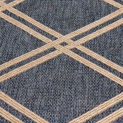 Best Kirklands Home Navy Adelaide Trellis Outdoor Area Rug, 6x9 Blue
