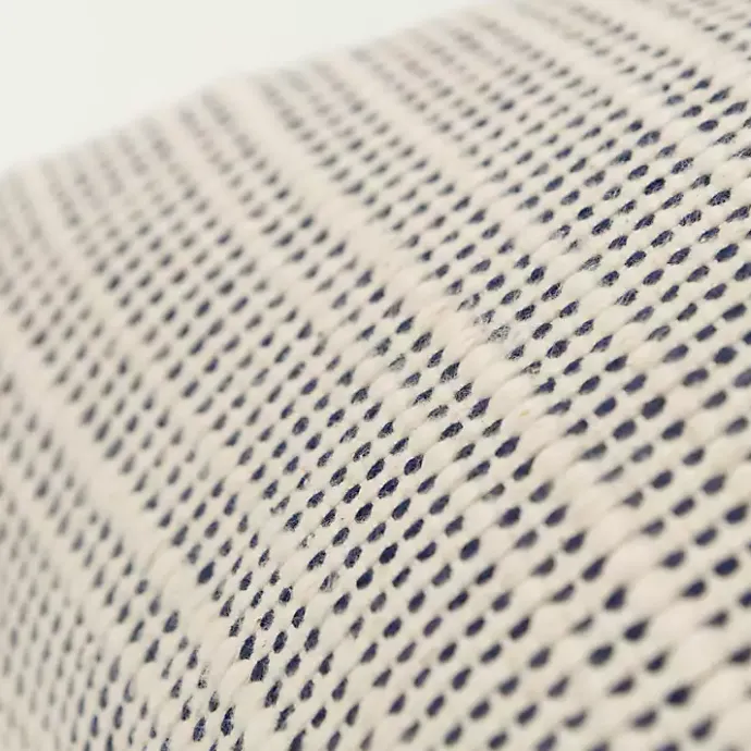 Online Kirklands Home Navy and Natural Sea Striped Pillow