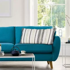 Online Kirklands Home Navy and White Braided Accent Pillow Blue