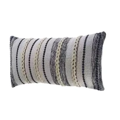 Online Kirklands Home Navy and White Braided Accent Pillow Blue