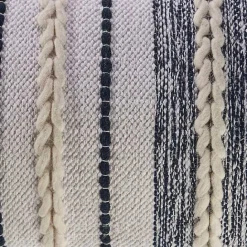 Online Kirklands Home Navy and White Braided Accent Pillow Blue