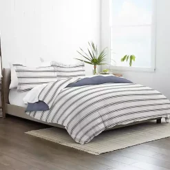 Online Kirklands Home Navy Blue Echo Stripe 2-pc. Twin Duvet Cover Set