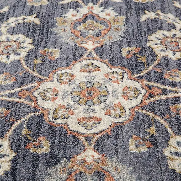 Best Kirklands Home Navy Floral Runner Blue