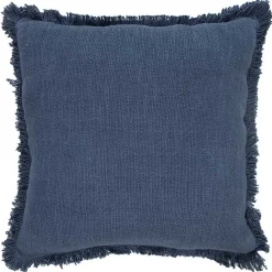 Clearance Kirklands Home Navy Handwoven Appen Throw Pillow Blue