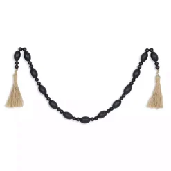 Online Kirklands Home Navy Oval Bead Wood Garland Blue