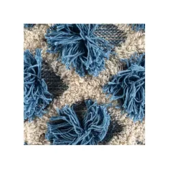 Hot Kirklands Home Navy Pom Pom Pillow Blue