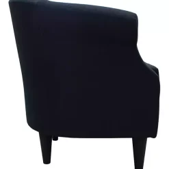 Kirklands Home Navy Rounded Accent Chair Blue