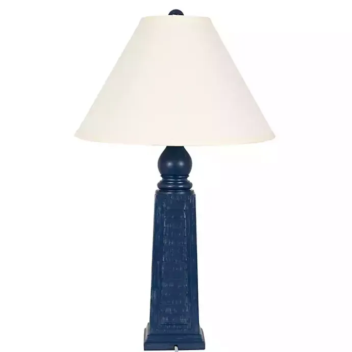 Clearance Kirklands Home Navy Shutter Table Lamps, Set of 2 Blue