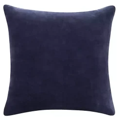 Hot Kirklands Home Navy Velvet Handmade Throw Pillow Blue