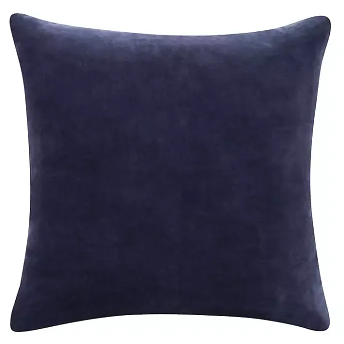 Hot Kirklands Home Navy Velvet Handmade Throw Pillow Blue