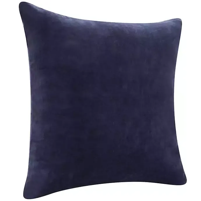 Hot Kirklands Home Navy Velvet Handmade Throw Pillow Blue