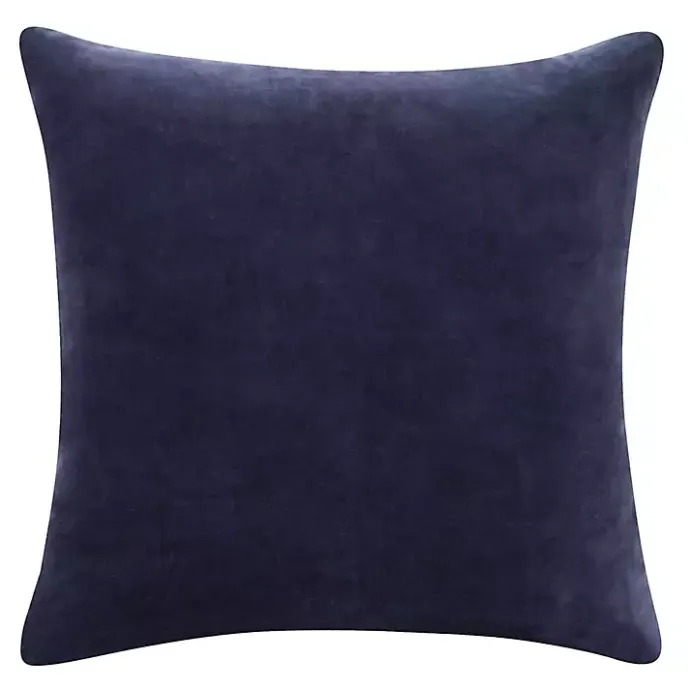Hot Kirklands Home Navy Velvet Handmade Throw Pillow Blue