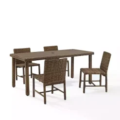 Online Kirklands Home Navy Blue Wicker 5-pc. Outdoor Dining Set