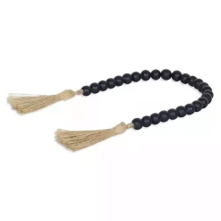 Sale Kirklands Home Navy Wood Bead Tassel Garland Blue