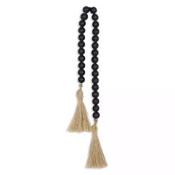Sale Kirklands Home Navy Wood Bead Tassel Garland Blue