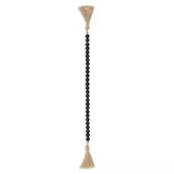 Sale Kirklands Home Navy Wood Bead Tassel Garland Blue