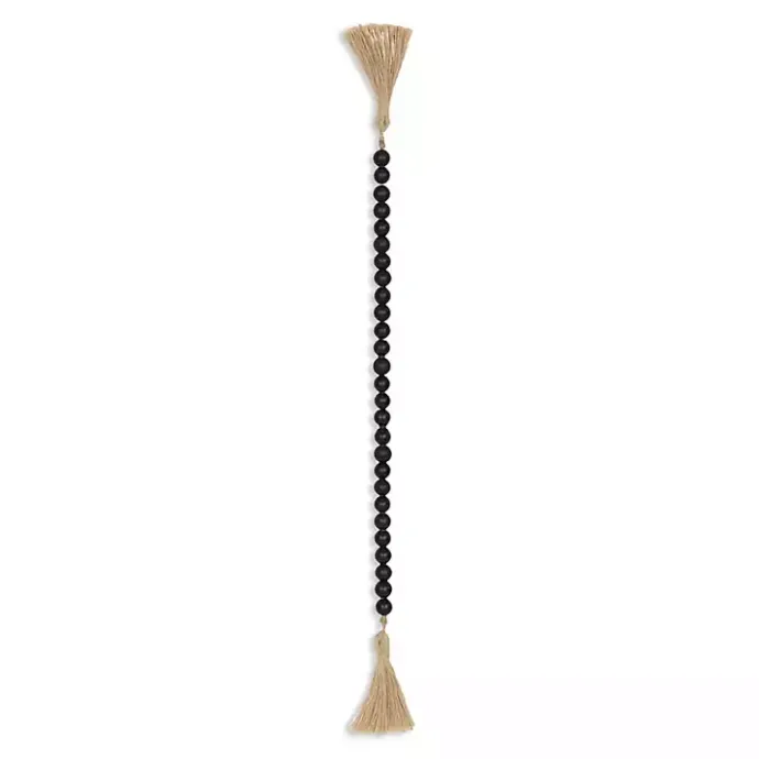 Sale Kirklands Home Navy Wood Bead Tassel Garland Blue
