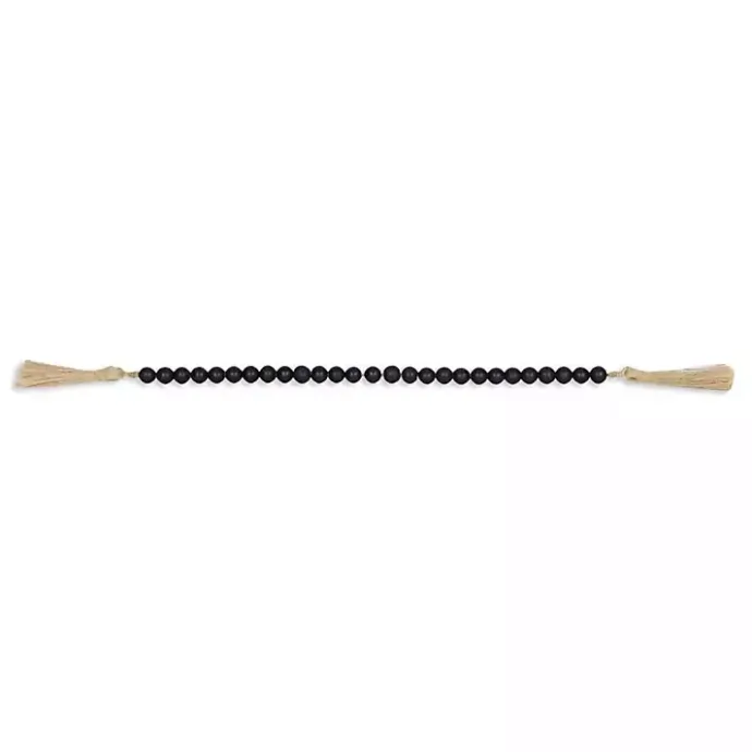 Sale Kirklands Home Navy Wood Bead Tassel Garland Blue