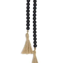 Sale Kirklands Home Navy Wood Bead Tassel Garland Blue