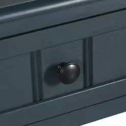 Best Kirklands Home Navy Wood Square Hampton Accent Table Blue