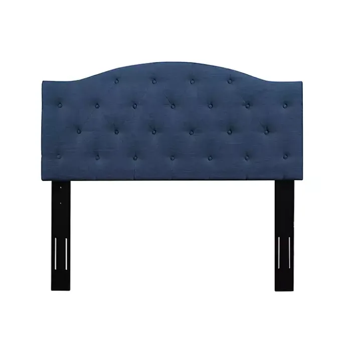 Clearance Kirklands Home Navy Bryne Button Tufted Full/Queen Headboard Blue