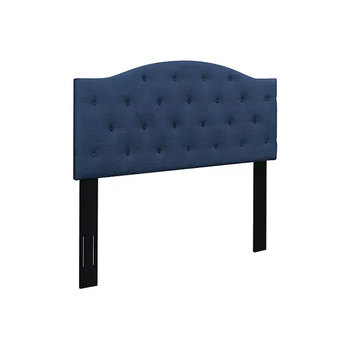 Clearance Kirklands Home Navy Bryne Button Tufted Full/Queen Headboard Blue