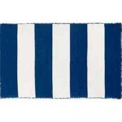 Sale Kirklands Home Navy Cabana Stripe Indoor/Outdoor Scatter Rug