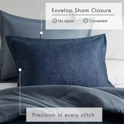 Hot Kirklands Home Navy Chambray 3-pc. Full/Queen Comforter Set Blue