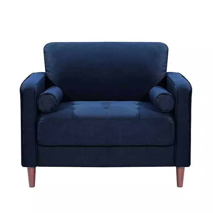 Kirklands Home Navy Chelsea Modern Accent Chair Blue