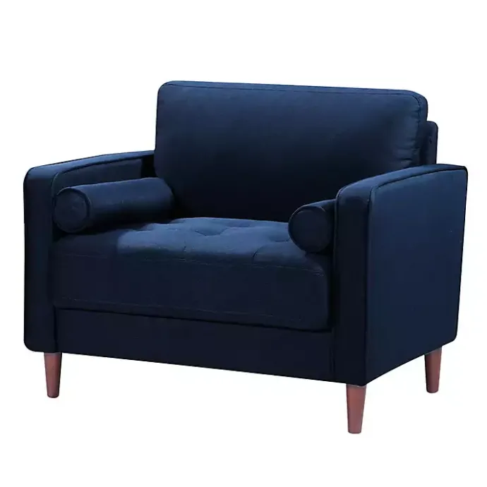 Kirklands Home Navy Chelsea Modern Accent Chair Blue