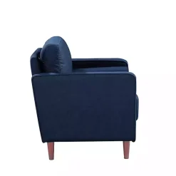 Kirklands Home Navy Chelsea Modern Accent Chair Blue