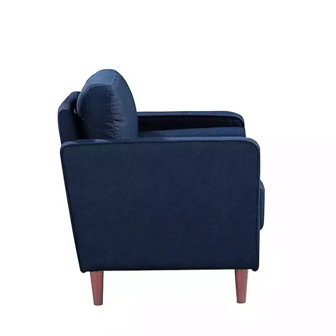 Kirklands Home Navy Chelsea Modern Accent Chair Blue