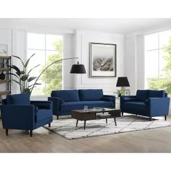 Kirklands Home Navy Chelsea Modern Accent Chair Blue