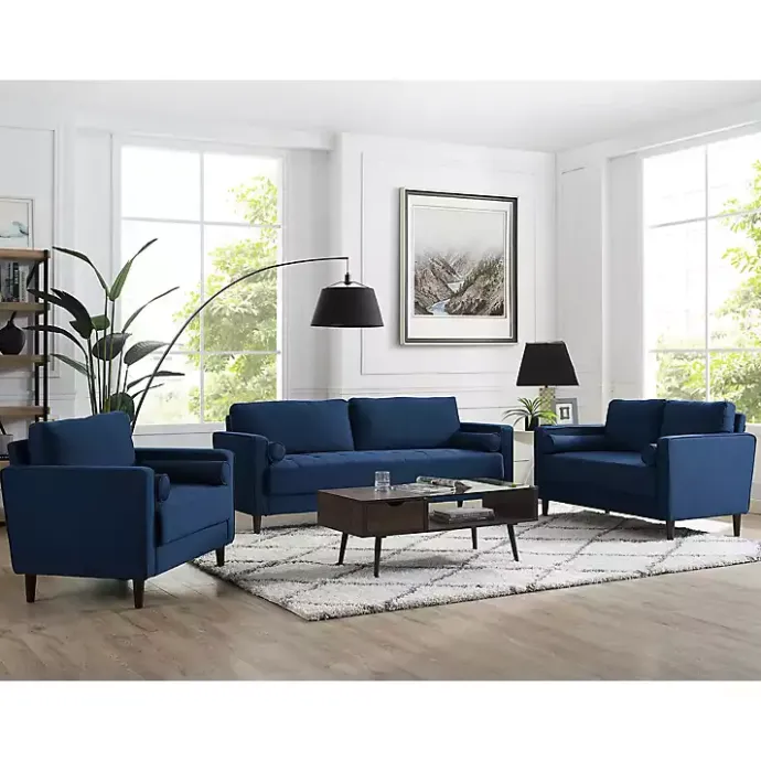 Kirklands Home Navy Chelsea Modern Accent Chair Blue