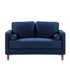 Sale Kirklands Home Navy Chelsea Modern Loveseat Blue