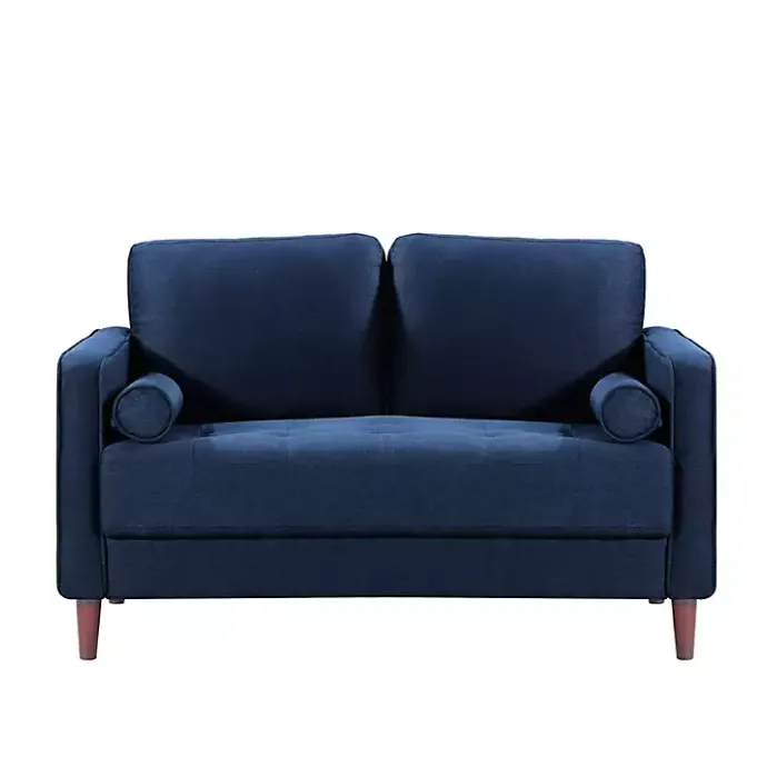 Sale Kirklands Home Navy Chelsea Modern Loveseat Blue